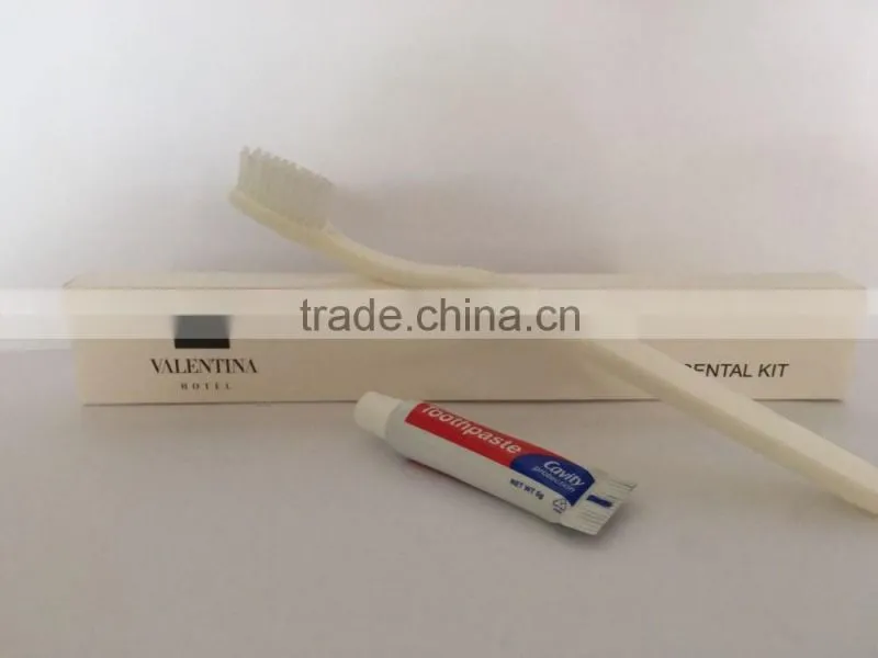 New design of cheap luxury hotel toothbrush toothpaste supplies set