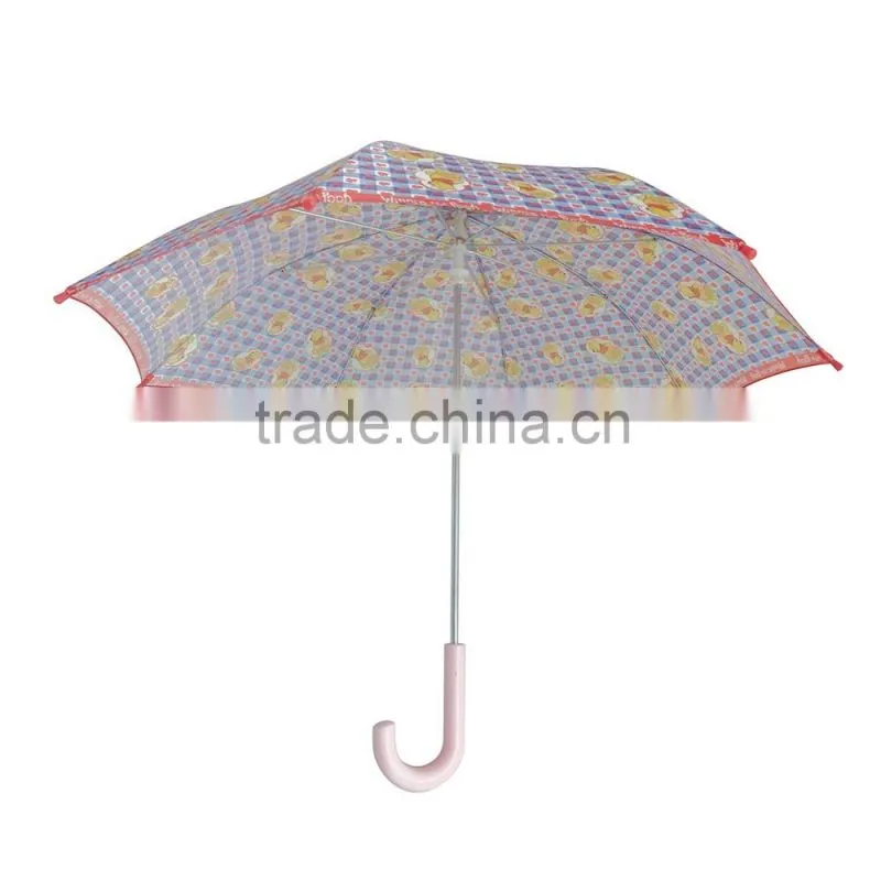 Kids cartoon outdoor child size polyester umbrella