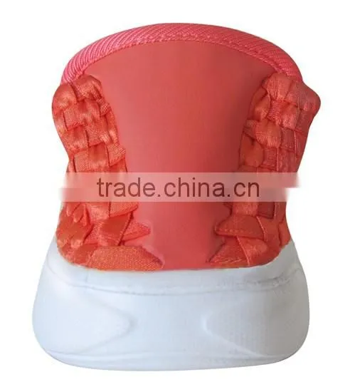 Wholesale China Factory Women Woven Weave Shoes, Elastic Belt Hand Knit Shoes Ladies, Handmade Woven Elastic Shoes HT-209035B