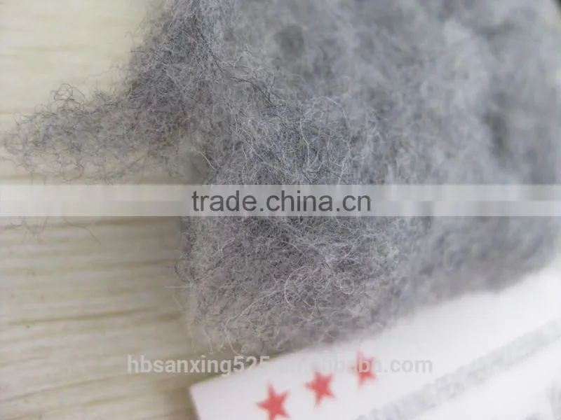 NEW!!! dyed grey sheep cashmere 19.5 & 40-50mm, dyed grey color