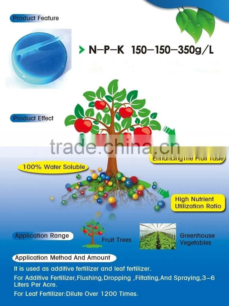 Macroelement Fertilizer Completely Water Soluble Liquid