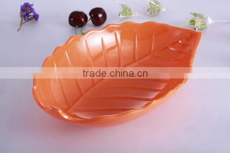 leaf shape melamine plate bowl tableware dinnerware set, nautical dinnerware sets