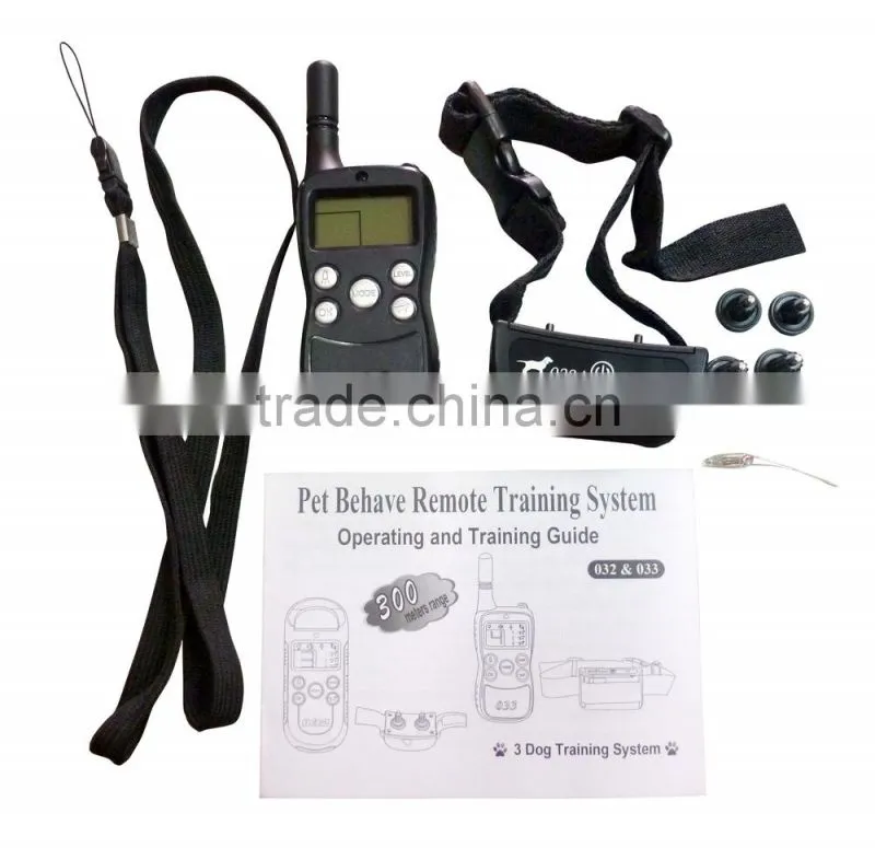 Visson wholesale pet training products VS-033 electric remote dog training collar with waterproof