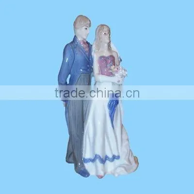 porcelain bride and groom wedding figurines