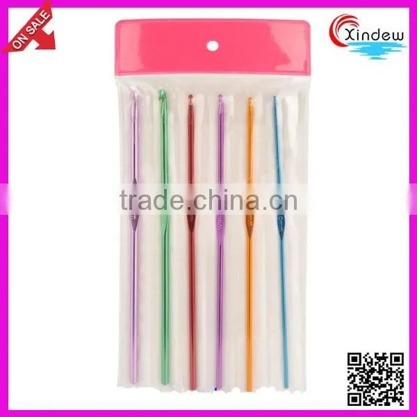 Colorful 15cm Aluminum Crochet Hook