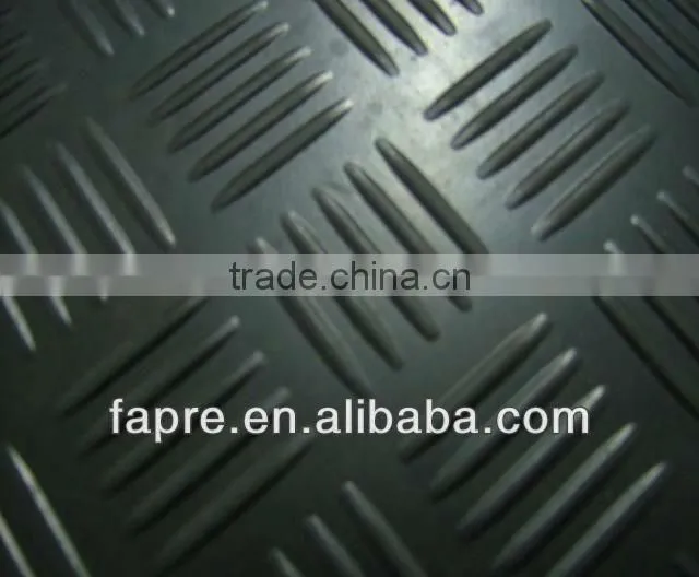 Black Anti-slip Checker Rubber Mats/ Sheet Rubber/Checker Rubber Sheet Flooring