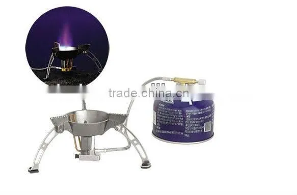 Mini Foldable Stainless Steel Outdoor Gas Fire Energy Saving Windproof Stove