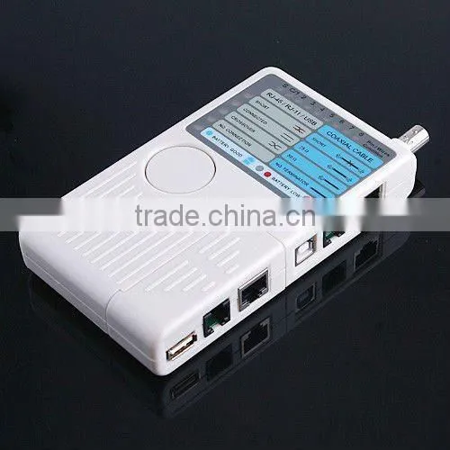 Remote RJ11 RJ45 USB BNC LAN Network Phone Cable Tester Meter