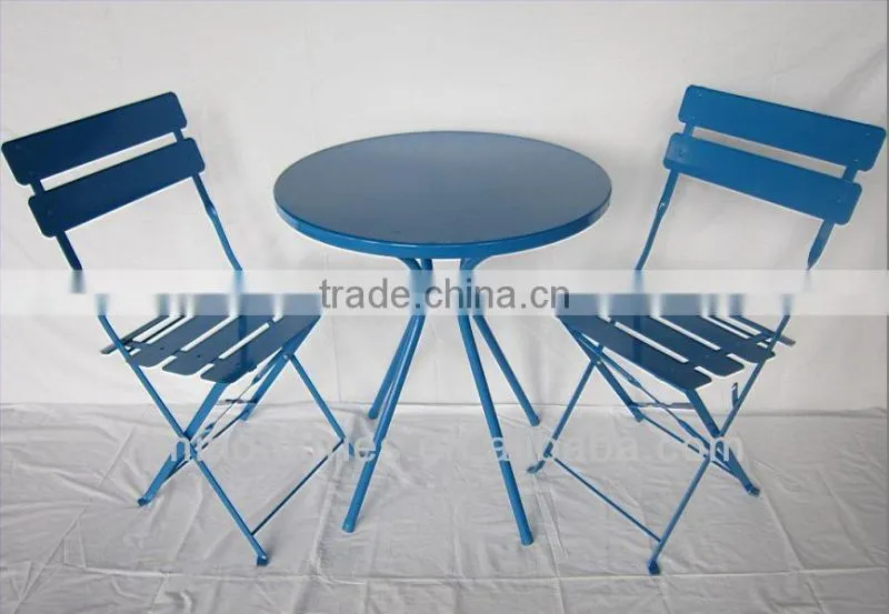 Painted iron bistro set