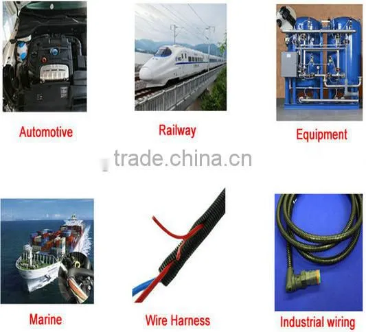 German standard opening corrugated flexible pipe for heavy equipment railway etc