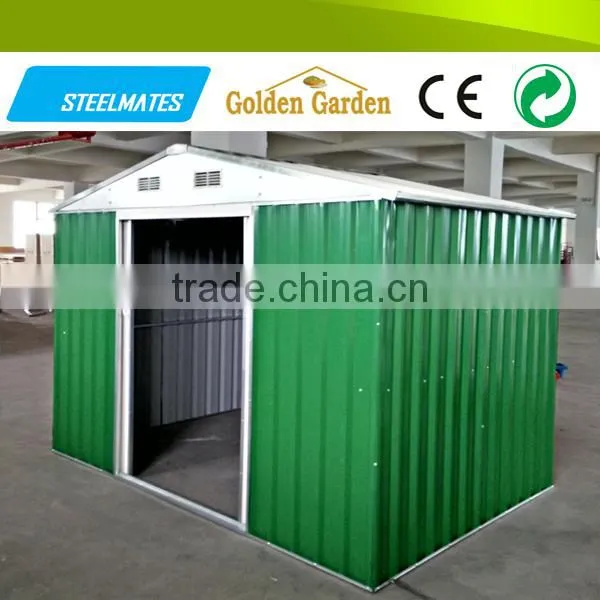 Home&garden used portable steel structure weatherproof storage shed