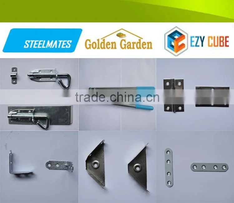 Waterproof modular environmental control metal garden storage box