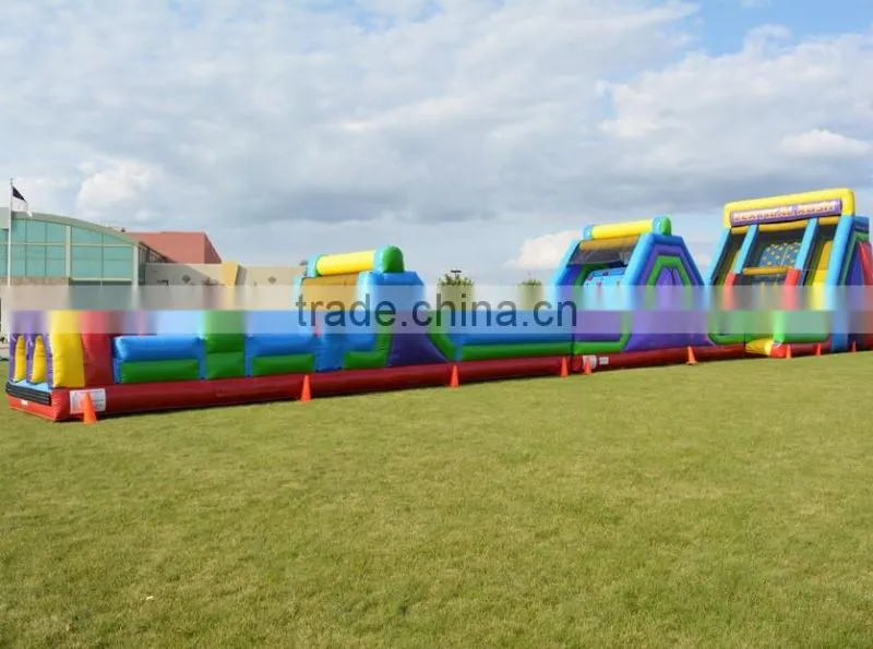 PVC inflated castle made by PVC inflatable material from Hubei Jinlong