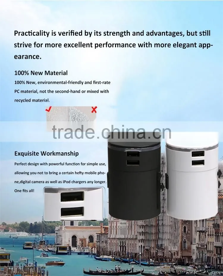 SYW-11 wedding door gift new idea multifunctional all in one USB travel adapter adaptor plugs