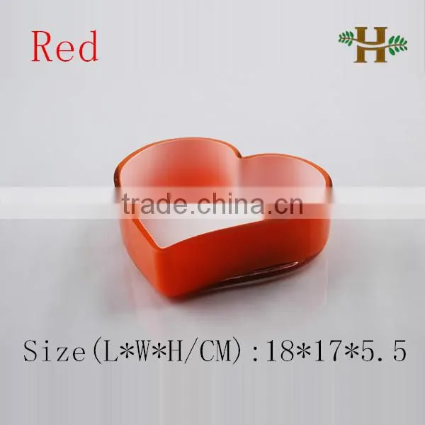 Handmade heart shaped cylinder glass vase, colored small unique wedding use vase