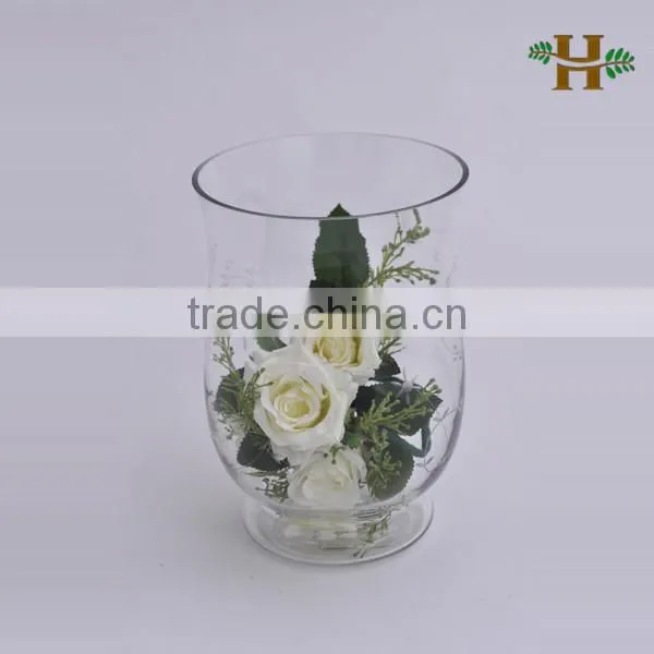 New Products Wholesale Lantern Shaped Glass Vase