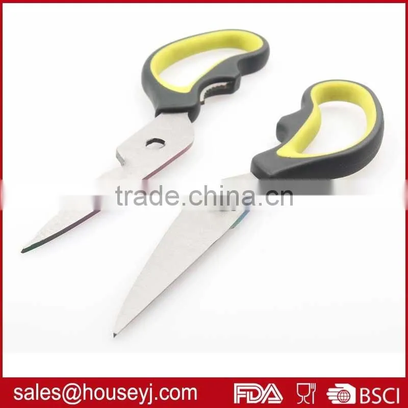 Detachable stainless steel kitchen scissors with pp +TPR handle