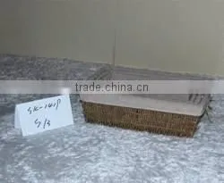 FSC wholesale 100% Handmade Nature bakery wicker bread basket