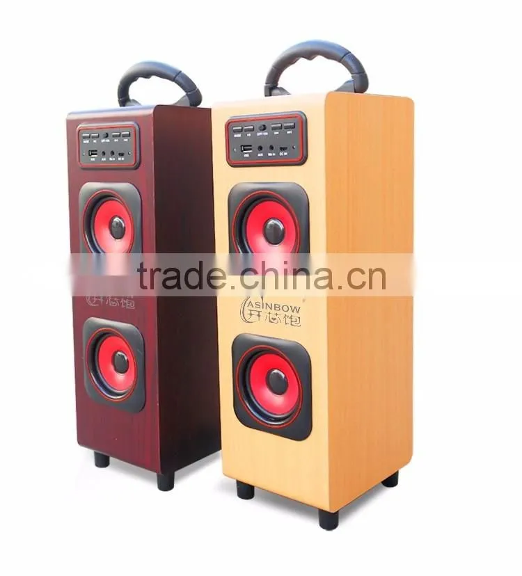 High Fidelity New Ratro Style Home Theatre Bluetooth Speaker Support TF Card With Microphone, Cube Wireless Loudspeaker For Sale