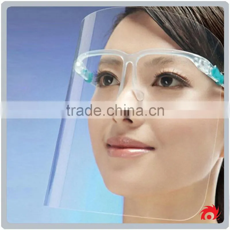 Novelty protective Kitchen Plastic Cooking Anti-oil Splash Face Mask