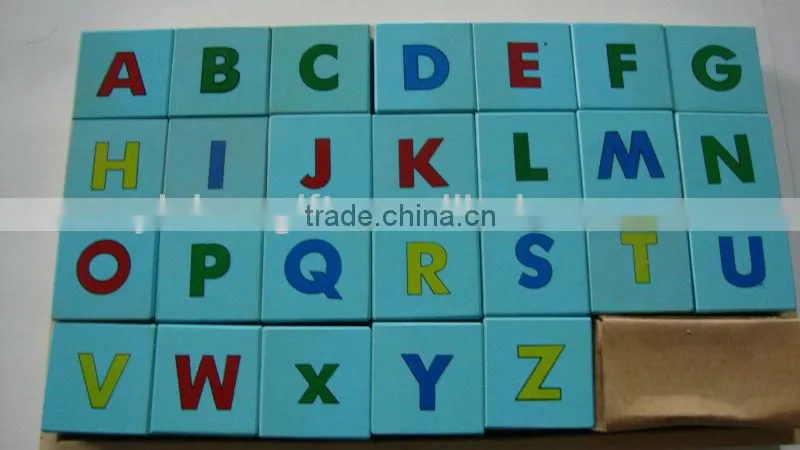 Wooden letter block,wooden educational block