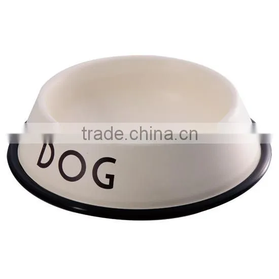 Carbon Steel with Powder Coated Food/Water Serving Cat Dog Feed Pet Bowl
