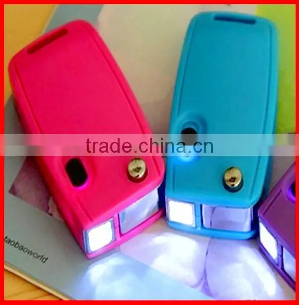 led light creative car key ball pen