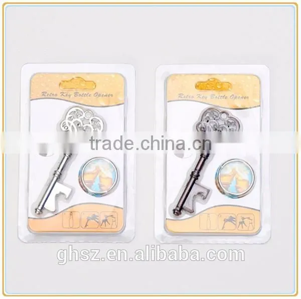 Custom creative promotional items vintage metal key bottle opener manufacturer