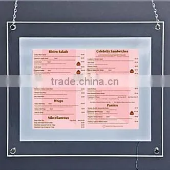 clear acrylic two side table tent card holder acrylic price list menu