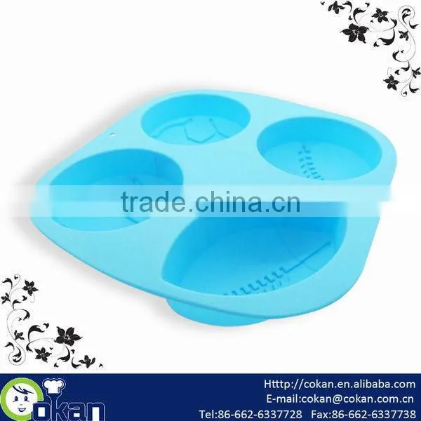 High Quality Food Grade 9pcs Flower Shape Silicone Cupcake Mold Set