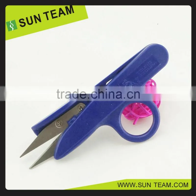 ST003 4.5" FDA durable plastic handle Cotton yarn cutting scissors