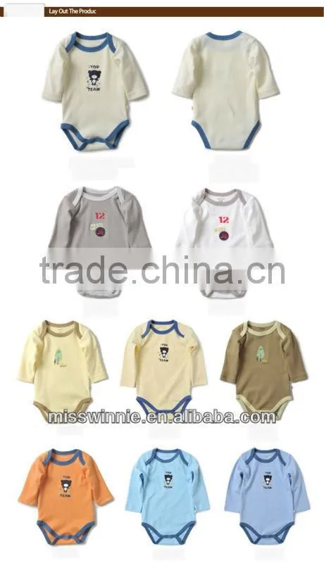 children wear summer cotton baby organic bodysuit facturies in China