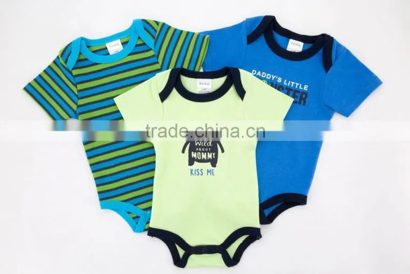 2017 Factory Cheap High Quality Baby Clothes Newborn Infant O-neck Short Sleeve Colorful Baby Snap Crotch Bodysuit