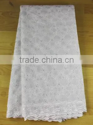 new design eyelet voile lace fabric with circle patterns SL0308