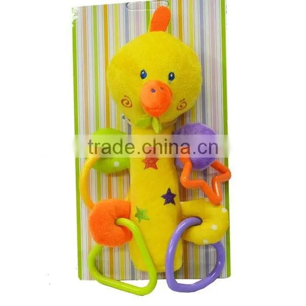 Cute Squeaky Plush toy with different geometry for formative education/enlighten education