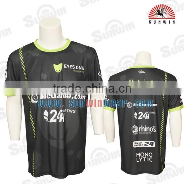 Bulk shortsleeve gaming jersey,polyester game sportwear jersey