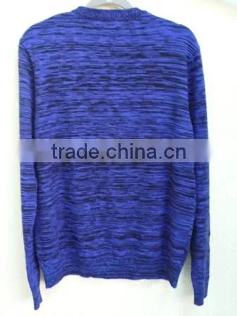 The round neck button stripes pullover casual men knitted sweater men (Maco Johnston)