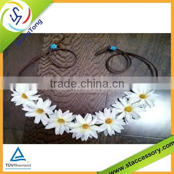 so hot wholesale fabric flower artificial flower crown