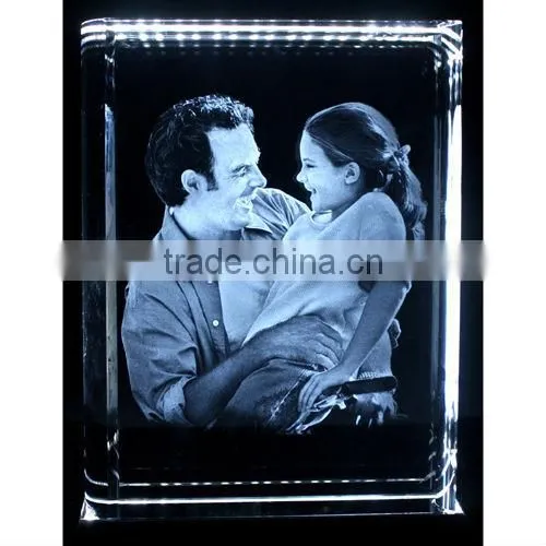 High quality 2D laser engraving crystal