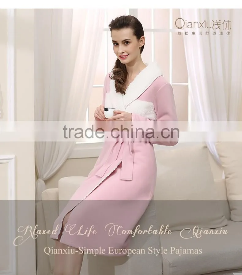 China wholesale websites Qianxiu elegant cheap sleeping female robe