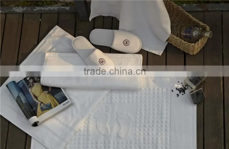 Wholesale 21s/2 Hotel Anti Slip Bath Mat Bath Foot Towel