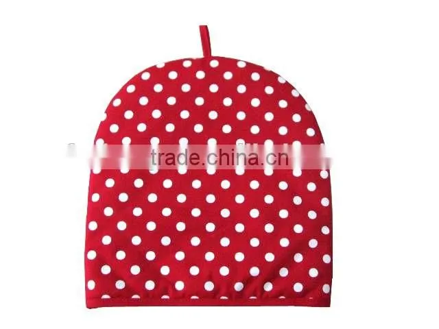 dotted cotton tea cosy beautiful heat preservation tea pot cover