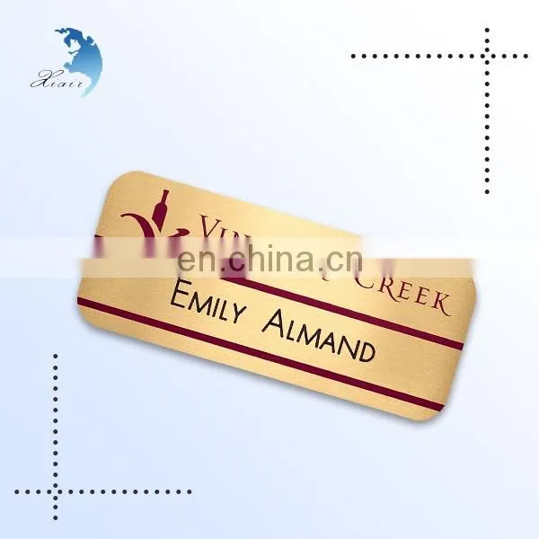 Promotional good quality metal label sticker
