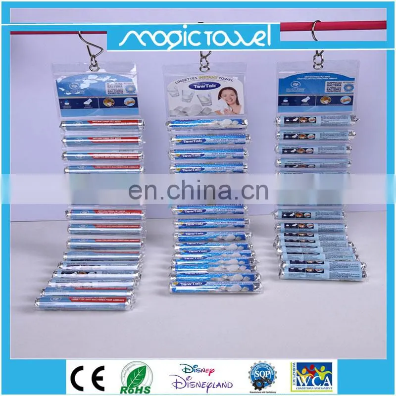 100% eco-friendly Biodegradable Non-woven Compressed Towel promotional gift