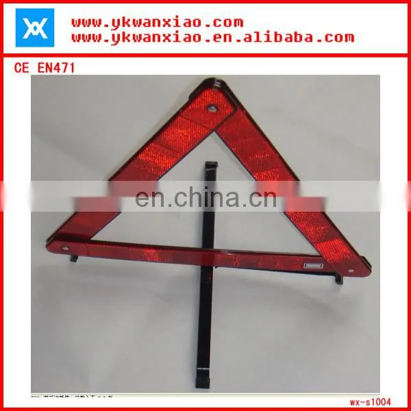 High Visibility roadway reflective triangle car warning light comply with EN471