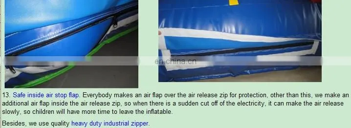 inflatable water slide and bouncer combo