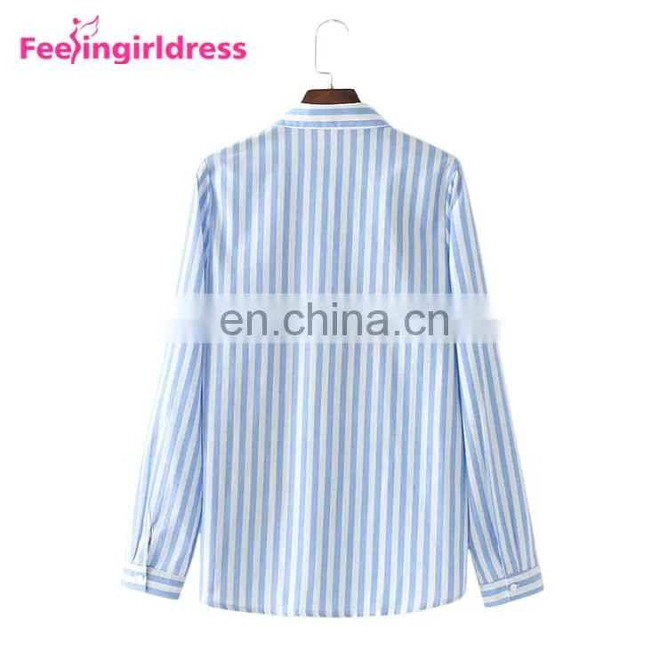 2017 Fashion Autumn Latest Shirt Designs Embroidery Flower Long Sleeve Casual Women T Shirt
