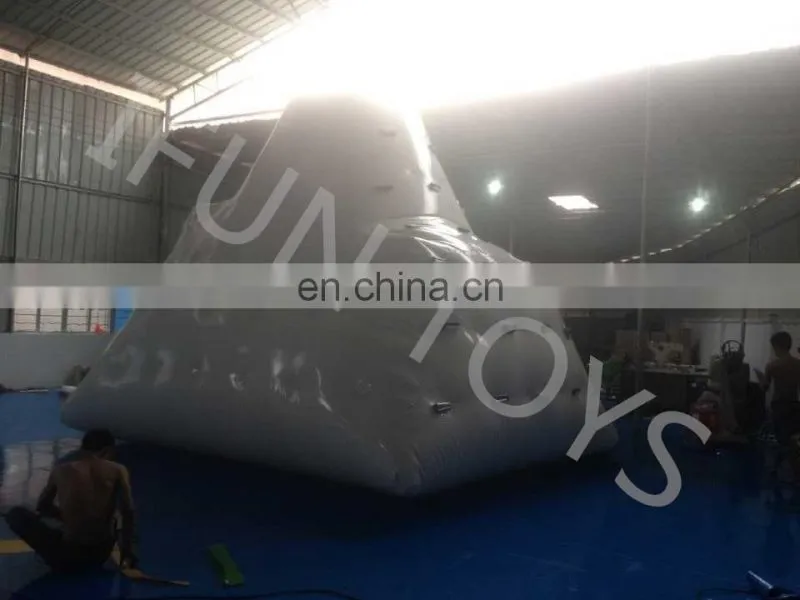 Factory Floating Giant Inflatable Iceberg For Water Climbing Games
