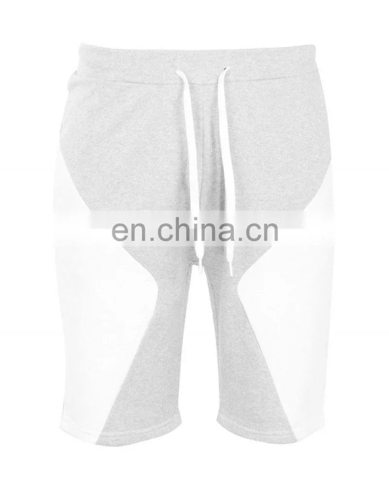2015 Custom Cotton Fleece Gym Fitness Shorts/Mens Plain Bodybuilding Gym