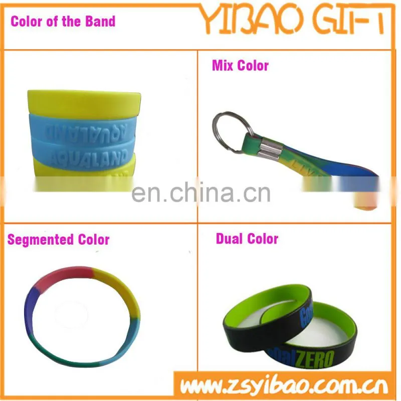Custom size Silicone Wristband / silicone bracelet / rubber bracelet